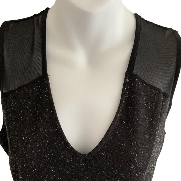 Sparkle & Mesh Peplum Blouse - Picture 6 of 9